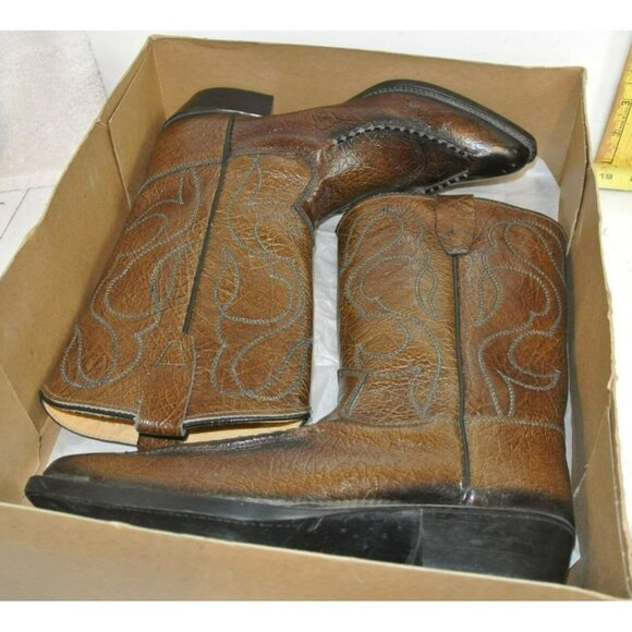 Ensign Leather Custom Vtg Cowboy boots Made in Salt Lake City Utah Wms size 6D main image 10